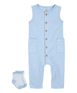 Conjunto de 2 piezas con Jumpsuit y calcetines Carter's
