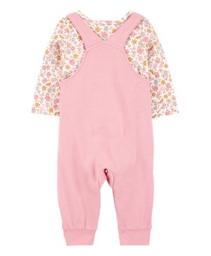 Conjunto de 2 piezas de playera de manga larga y overol Carter's