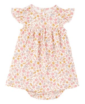 Conjunto de 2 piezas de vestido con pañalero y cárdigan Carter's