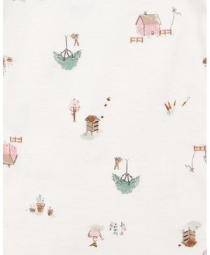 Conjunto de 3 piezas con cárdigan con estampado de granero Carter's