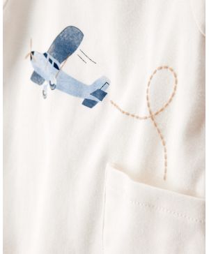 Conjunto de 4 piezas en azul con estampado de aviones Carter's