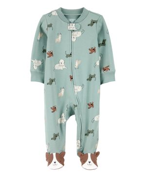 Mameluco con cierre bidireccional Dormir y Jugar perritos Carter's