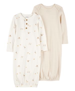 Paquete de 2 sacos de dormir en marfil y marrón claro Carter's