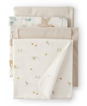 Paquete de 4 mantas receptoras en amarillo de cigüeñas Carter's