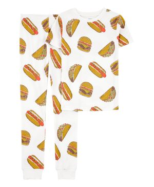 Pijama De 2 Piezas De Comida 100% Algodón De Ajuste Perfecto Carter's