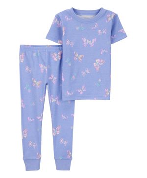 Pijama De 2 Piezas De Mariposas 100% Algodón Ajuste Perfecto Carter's