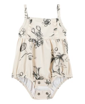Traje De Baño De 1 Pieza De Estampado De Playa Carter's