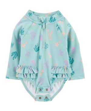 Traje De Baño De 1 Pieza Estampado Coral Carter's