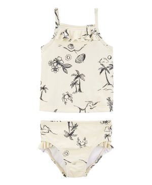 Traje De Baño De 2 Piezas De Estampado De Playa Carter's