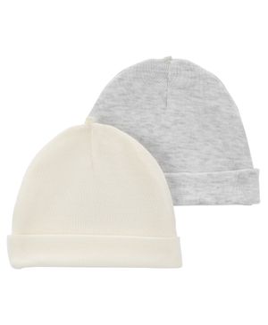 Paquete De 2 Gorros De Bebé Color Marfil Carter's