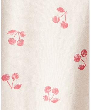 Blusa De Manga Larga Estampado Cereza Carter's