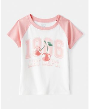 Blusa Gráfica De Manga Corta De Cereza Carter's