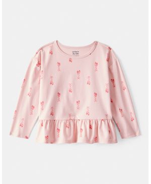 Blusa Peplum Manga Larga Zapatillas De Ballet Carter's