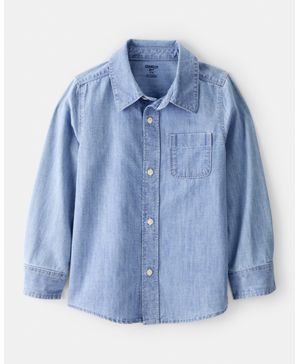 Camisa Chambray Con Botones De Manga Larga Oshkosh B'Gosh