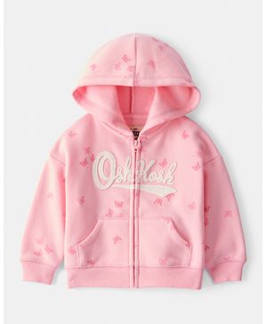 Chamarra Con Capucha De Felpa Francesa De Mariposas Oshkosh B'Gosh