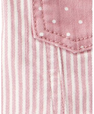 Chamarra Corta De Sarga A Rayas Estilo Vintage Oshkosh B'Gosh