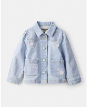 Chamarra De Mezclilla Bordada De Manga Larga Oshkosh B'Gosh
