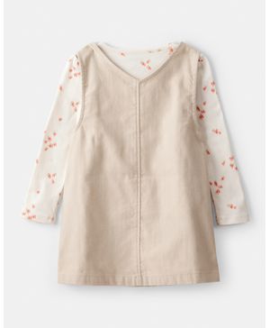 Conjunto 2 Piezas Vestido Manga Larga  Corazón Oshkosh B'Gosh