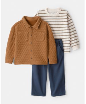 Conjunto 3 Piezas Chamarra Acolchada Carter's