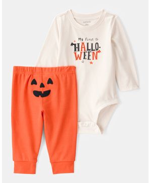 Conjunto De 2 Piezas Con Pantalón "My First Halloween" Carter's