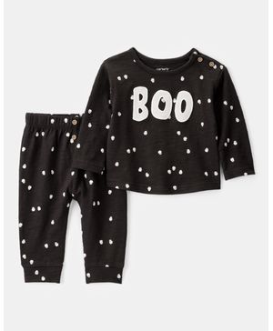 Conjunto De 2 Piezas Con Pantalón De Fantasmitas Halloween Carter's