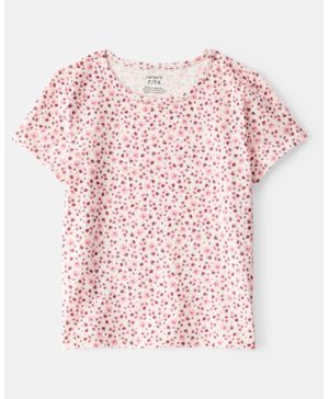Conjunto De 2 Piezas Con Playera Floral Y Jumpsuit Carter's