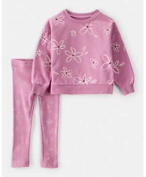 Conjunto De 2 Piezas De Pantalón Floral Carter's