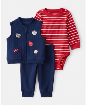 Conjunto De 3 Piezas Con Chaleco Game Day Carter's