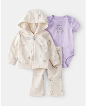 Conjunto De 3 Piezas Con Chamarra De Fantasía Carter's