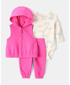 Conjunto De 3 Piezas Con Pañalero, Chamarra Y Pantalón Carter's