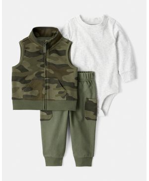 Conjunto De 3 Piezas Tela Afelpada Con Pantalón Carter's