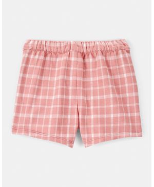 Falda-Short De Punto A Cuadros Carter's