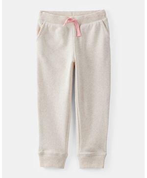 Joggers Con Cordón Ajustable De Felpa Francesa Sólida Oshkosh B'Gosh