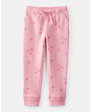 Joggers Con Cordón De Felpa Francesa De Corazoncitos Oshkosh B'Gosh