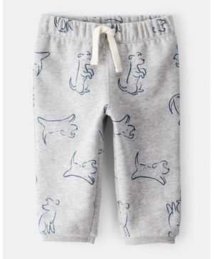 Joggers Con Pretina Elástica Con Diseño De Perro Carter's