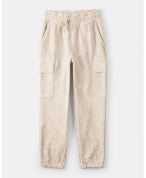 Joggers De Tela Afelpada Deslavado Marfil Oshkosh B'Gosh