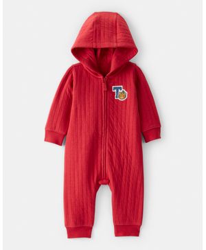 Jumpsuit Acolchado Manga Larga Estampado Tigre Carter's