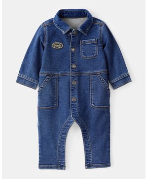 Jumpsuit De Mezclilla Con Broches Little Buddy Carter's