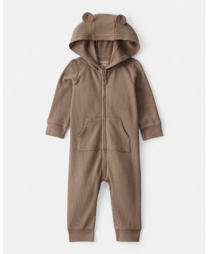 Jumpsuit Manga Larga Estampado Oso Carter's