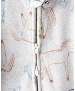 Mameluco Ajuste Holgado Manga Larga Estampado Vaquero Carter's