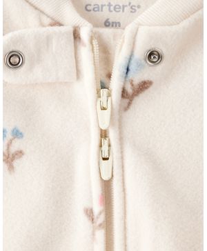 Mameluco Ajuste Holgado Manga Larga Floral Carter's