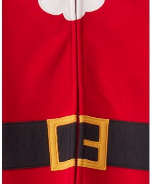 Mameluco Con Capucha Santa Ajuste Cómodo Cierre Doble Rojo Carter's