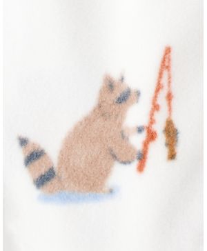 Mameluco De Tela Polar Con Estampado De Criaturas Del Bosque Carter's