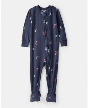 Mameluco Manga Larga Cierre Doble Fútbol Carter's