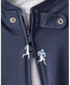 Mameluco Manga Larga Cierre Doble Fútbol Carter's