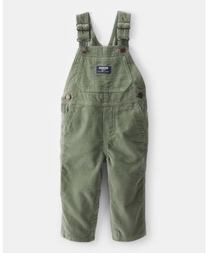 Overol De Pana Sólida En Verde Oshkosh B'Gosh