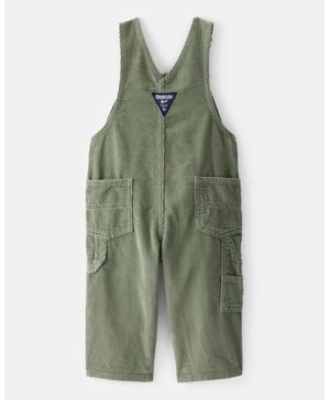 Overol De Pana Sólida En Verde Oshkosh B'Gosh