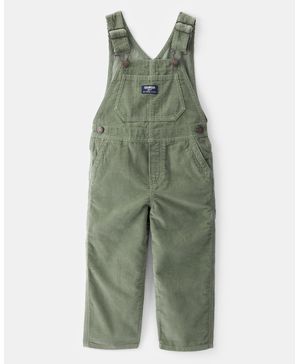 Overol De Pana Sólida En Verde Oshkosh B'Gosh