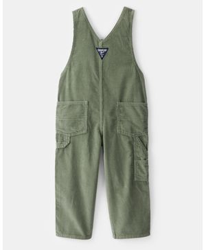 Overol De Pana Sólida En Verde Oshkosh B'Gosh