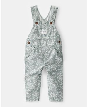 Overol Verde Con Estampado Floral Oshkosh B'Gosh